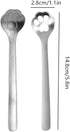 Stainless Steel Cat Paw Stirring Spoon Small Hollow Out Coffee Spoons for Dessert Coffee Teaspoon Appetizer Tableware Spoon Kitchen Restaurant...
