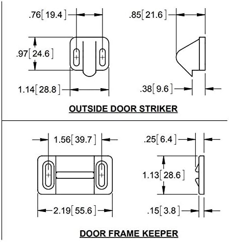 RV Screen Door Latch Kit - for Camper Motorhome or Travel Trailer (Universal)...