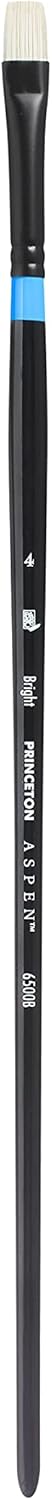 Princeton Aspen, Series 6500, Synthetic Paint Brush for Acrylics and Oils, Bright, 4...