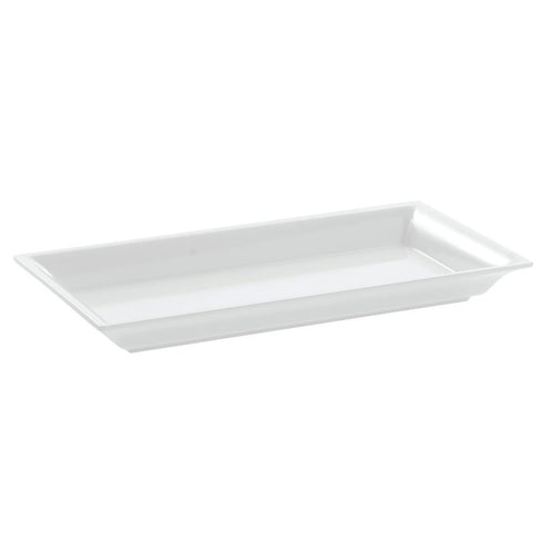 American Metalcraft MEL19 Endurance Melamine Rectangular Platter, 14.25" x 7.5", White...