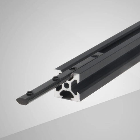 Straight Line Connector 3.9"Joint Bracket with M5 Screw for 0.24" Slot 2020 Series Aluminum Extrusion Profile, 10pcs/Pack (Black-Straight Bracket-...