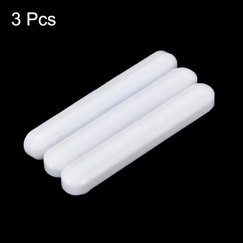 MECCANIXITY Magnetic Stirrer Mixer Stir Bar Rod 50mm/1.97" Cylinder Shape PTFE Coating Magnet White for Laboratory 3Pcs...