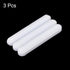 MECCANIXITY Magnetic Stirrer Mixer Stir Bar Rod 50mm/1.97" Cylinder Shape PTFE Coating Magnet White for Laboratory 3Pcs...