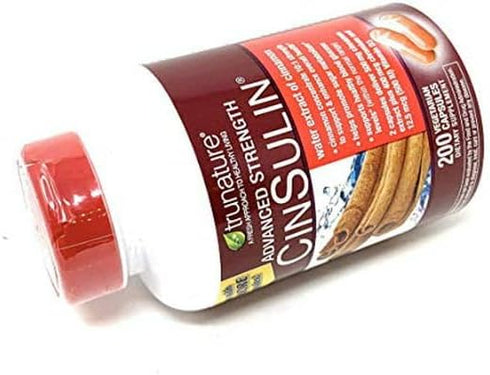 Advanced Strength Cinsulin Cinnamon, Chromium Picolinate, Vitamin D3 Cinnamon 500 Mg, Chromium Picolinate, 400 Mcg, Vitamin D3, 500 Iu, 200 Capsul...