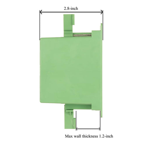 Electrical Outlet Box, Single Gang Old Work Box, 14 Cubic inch Junction Box for Switch or Wall Outlet Installation, Green, Pack of 3...