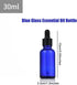 AKOAK 30ml Blue Glass Bottle with Dropper - for Essential Oils or Laboratory Chemicals, Pack of 3...
