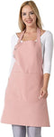 Kitchen Apron Waterdrop Resistant Cotton Apron with adjustable Aprons for Women with Pockets 10 Color option Cooking Powder Pink Apron (Powder Pin...
