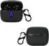 Earbuds Case Compatible with TAGRY X08 Wireless Headphone, Silicon Protective Cover with “S” Shaped Dual Carabiner, with Window for LED Display (B...