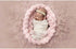 Matissa Newborn Baby Photography Props Braided Rope Basket Filler Photography Background Rug Blanket (Light Pink)...