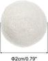 PATIKIL Wool Felt Balls Beads Wool Felting Pom 2cm 20mm White for Home Crafts Handcrafts Project DIY Pack of 20...