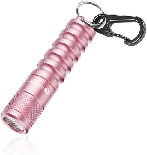 LUMINTOP EDC01 Pink Keychain Flashlight 120 lumen AAA Flashlight 32 Hours Long Lasting IPX-8 Waterproof EDC light for Everday...