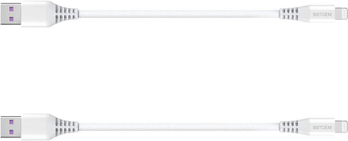 Short iPhone Charging Cable (2Pack 7Inch) USB Charger Cord for Apple Lightning for iPhone 14/13/ 12/11/Xs Max/Xr/X/8/7/6/6s Plus/SE/5c/5s/5,for iP...