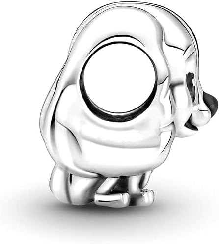 Lady And The Tramp Charms 925 Sterling Silver Lovely Dog with Enamel for Bracelets...