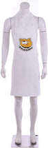 WOSHOW White Apron - Printed Japanese Anime Gokushufudo Cartoon Cooking Apron Cosplay Costume...