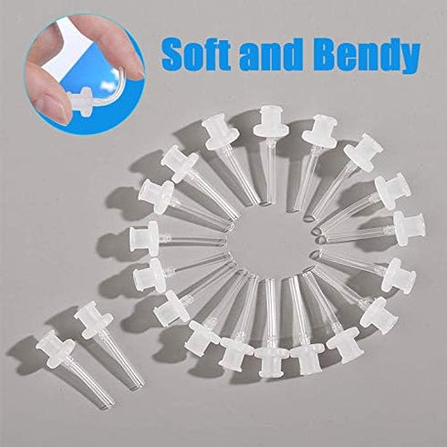 Disposable Ear Washer Tip Replacement Tubes - Compatible with Doctor Easy™ Elephant and Rhino Ear Washers/Ear Wash/Wax-Rx™Systems (60 Pack)...