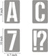 9 Inch Alphabet Letter Stencils for Painting - 42 Pack Letter and Number Stencil Templates with Signs for Painting on Wood, Reusable Numbers and L...
