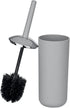 Brasil Toilet Brush, Toilet Bowl Cleaner Brush with Holder, Toilet Bowl Brush Made of Plastic, Grey, Dimensions 3.9 x 3.9 x 14.6 in...