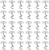 Royee 50 Pcs Twisty Pins Clear Head Screws Fasteners for Upholstery Slipcovers Bed Skirts Sofa Car Van Home Furniture Hold Bed Skirts in Place Wit...