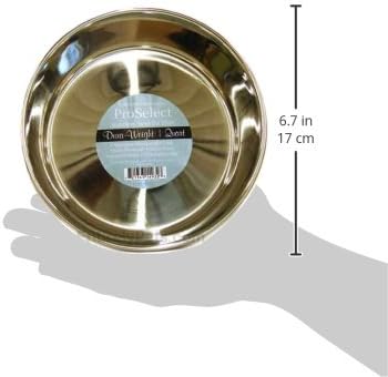 ProSelect Dura-Weight Stainless Steel Dishes — Durable Dishes for Dog and Cat Food, 1-Quart...