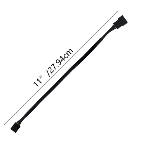 WMYCONGCONG 10 PCS 10" 4 Pin PWM Fan Extension Cable, PC Fan Extension Cable, PWM Fan Extension Power Cable...