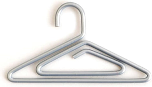 50pcs Creative Paper Clips, Hanger Shaped Colorful Paper Clips, Metal Wire Bookmark Marking Document Organizing Clip, Office Paperclips Small Bind...