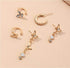 Butterfly Earrings Set for Women Girls Butterfly Ear Cuff Earrings Huggie Small Dangle Hoops Hypoallergenic Earrings Lightweight Earrings Modern J...