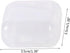 10Pcs White Storage Box, Mini Square Clear Plastic Organizer, Lightweight Travel Kit for Earplugs, Jewelry, Beads, Coins, Craft Gadgets - Approx O...
