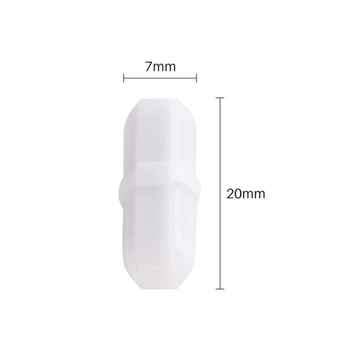 10 Pcs 10mm/0.39' Magnetic Stirrer Mixer Stir Bar, High Temperature PTFE Magnetic Stir Bar, Laboratory Bar...