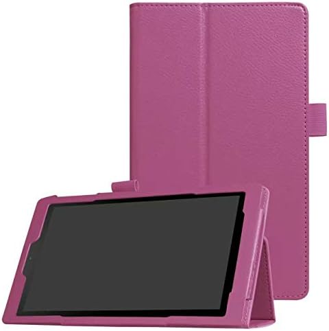 Tablet Smart Cover for Amazon Kindle Fire HD 8 HD8 Gen 6th 7th 8th (2016 2017 2018 Release) Ultra Slim Lightweight Folio Stand Leather Case +1x Cl...