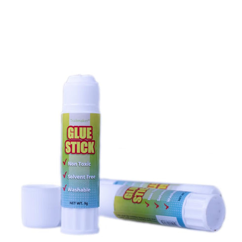 Craft County Washable Clear Glue Sticks – Ideal for Paper, Photos, and Fabrics – 6 Glue Sticks (2 Pack)...
