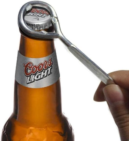 Silver Metal Paint Can Opener and Beer or Soda Bottle Opener, Multifunctional Portable Paint Bottle Opener, Sturdy Steel Design, Lid Removal Corks...
