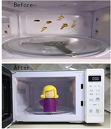 ACZURXLY Angry Mama Microwave Cleaner, Oven Steam Cleaner Disinfectant With Vinegar & Water for Kitchen, Funny Easily to Clean Crud in Minutes Use...