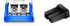 SFP SFP+ Ethernet Dust Cover Fiber Optic Port Plug Dust Caps for LC Duplex Port, Black Silicone, 20pcs...
