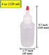 12 Pack 4-Ounce Empty Plastic Squeeze Bottles with Red Tip Caps Multipurpose Squirt Bottle...