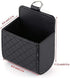 TRUE LINE Automotive Car Interior Air Vent Dash Mount Phone Storage Coin Bag Case Organizer Cellphone Holder Box with Hook (Black)...