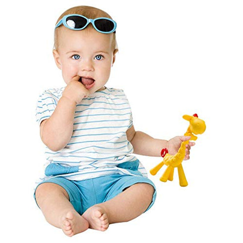 SHARE&CARE BPA Free Silicone Giraffe Baby Teether Toy with Storage Case, for 3 Months Above Infant Sore Gums Pain Relief and Baby Shower, Baby Tee...