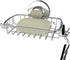 Soap Dish for Shower Suction Cup Powerful Vacuum System Rustproof 304 Stainless Steel Basket Sponges Holder with Razor Hooks for Bathroom or Kitch...