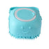 Pet Bath Brush and Towel for Dogs and Cats - Soft and Durable Bristles for Gentle Grooming (blue)...
