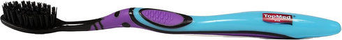 TOPMED ETS Smokers Charcoal Toothbrush Extra Hard (Color May Vary) (3 Count (Pack of 1))...