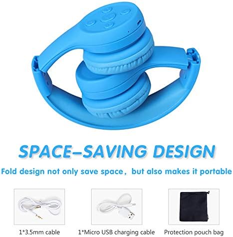 Headphones for Toddlers Bluetooth, Wireless Headphones for Toddler Baby Kids with Sharing Port, Kids Headphones with Mic for Boys Girls Travel pad...