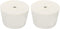 MECCANIXITY Rubber Tapered Plug 45mm to 56mm with 8mm Hole Test Tubes Bungs Stopper White for Lab Home 2 Pieces...