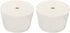 MECCANIXITY Rubber Tapered Plug 45mm to 56mm with 8mm Hole Test Tubes Bungs Stopper White for Lab Home 2 Pieces...