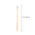 Small Toothbrush Dental 4pcs Bamboo Brush Oral Bad Breath Brush Deep Cleaning Tool for Men Women Adults Oral Stainless Steel...