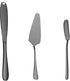Stainless Steel Kitchen Utensil Set Includes 3-in-1 Butter Knife,Cheese Spreader,and Cake Server,for Butter, Cheese,Jam,Dessert (black)...