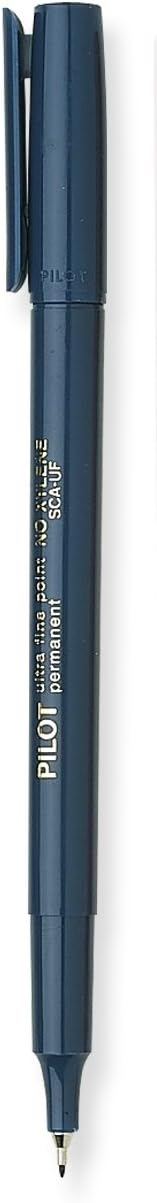 Pilot Extra Fine Point Permanent Markers, Blue Ink, 12-Pack (44103)...