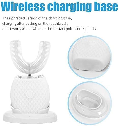 Automatic Ultrasonic Toothbrush, 360° Sonic Toothbrush Waterproof, Rechargeable Portable Electric Ultrasonic Toothbrush, Teeth whitening Brush for...