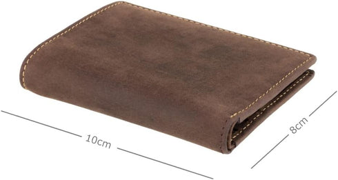 Visconti Hunter 705 Distressed Leather Slim Bifold Card Holder Wallet (Oil Brown)...