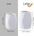 Silicone Pencil Holder Geometric Pen Holder Pen Cup for Desk Cute Office Desktop Stationery Organizer Makeup Brush Holder (White)...