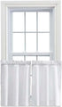 Ellis Curtain Stacey Sheer 56-by-30 Inch Tailored Tier Pair Curtains, White, 56x30...