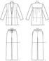 Vogue Patterns V9011 Misses' Jacket, Shorts and Pants Sewing Template, Size ZZ (LRG-XLG-XXL)...